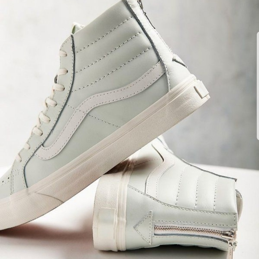 Mint slim high top Vans